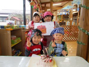 クリスマスケーキの完成!! イメージ通りに出来たかな?